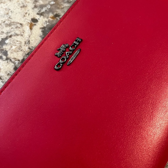 Red Coach Wallet NWT 39738 GMP1Y - Picture 3 of 5
